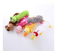 Eighosee Dog Plush Sound Making Toys Dog Chew Training Plush Toy Chewing Teeth Grinding Training Plaything Squeaking Interactive Mops Lint Puppy Toy F