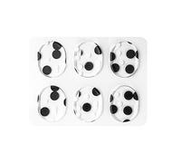 Eighosee Drum Dampeners Pads Silicone Drum Dampening Pads Non- Soft Drum Dampeners for Drums Tone Control Black and transparent (30 Pcs)