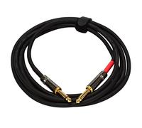 Eighosee Electric Guitar Audio Cable Connector Straight to Right Plug Instrument Noise Reduction Guitar Wire 20AWG