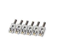 Eighosee Electric Guitar Saddle Bridge Saddles Great Saddle Bridge with Wheels for DIY Guitars Suitable for Electric Guitars-Silver