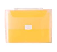 Eighosee Expanding Accordion File Folders,A4 File Bag,13 Pockets Hanging Document Organizer for Office and School Supplies,Yellow