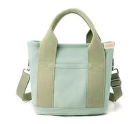 Eighosee Fashionable Women'S Small Canvas Tote Bag - Thickened, Zippered, Single Shoulder Mobile Phone Bucket Bag for Daily Use