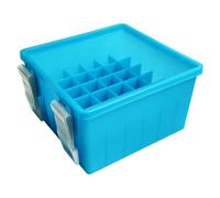 Eighosee Fishing Lure Box 36 Grids Jig Storage Box Octopus Egi Organizer Box Hard Bait Container Case with Luminous,C