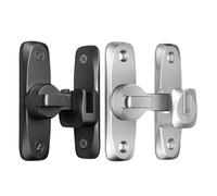 Eighosee Flipping Latch Door Lock Aluminum Alloy Heavy Duty Flipping Door Latch Anti-Theft Hardware 90/180 Swing Door Latch