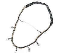 Eighosee Fly Fishing Lanyard Necklace Braided Paracord Fishing Rope Fishing Holder Hanging Outdoor Fishing Accessories
