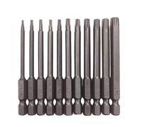 Eighosee for 1/4" Hex Shank 75mm Length Steel Star 6 Point Screw Driver Kit Tool Screwdriver Bit