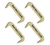 Eighosee Funny Wooden Gift Comb Toothless Crafts Bald Comb Bald Man Surprise Gift A