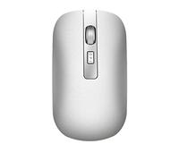 Eighosee Gaming Mouse Bluetooth 2.4G Wireless Mouse Dual Mode Silent Mouse 1600DPI Optical Ergonomic Portable PC Computer Silver