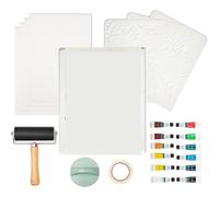 Eighosee Gelatin Plate 8" X 10", Gel Printing Plate Kit, for Art, Monoprinting, Card Making- Includes Printmaking Paper& Acrylic Paint