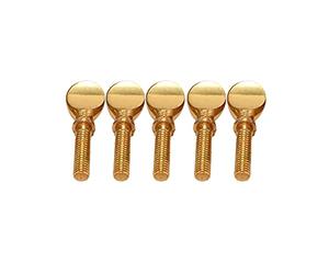 Eighosee Gold Copper Clarinet Saxophone Sax Neck Tightening Screws Soprano Tenor Woodwind Instrument Parts Pack of 5