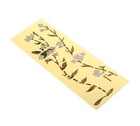 Eighosee Guitar Inlay Sticker Fretboard Flowers Grass and Bird Decal Thin