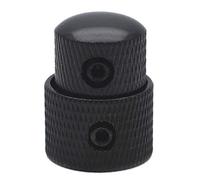 Eighosee Guitar Knobs Aluminum for Electric Guitar Screw Type Black