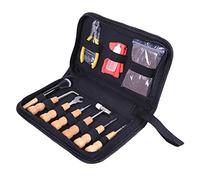 Eighosee Guitar Repair Tool, 10 Pcs Guitar Hammer Wrench Screwdriver Repair Maintenance Cleaning Tool Kit, Guitar Repair Tool