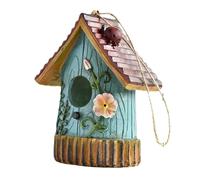 Eighosee Hanging Birdhouse Bird House Garden Decoration Hummingbird Nest Suitable for Tree Hanging Courtyard Layout Craft B