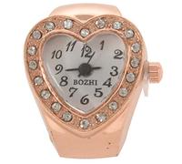 Eighosee Heart Shape Housing Elastic Band Finger Ring