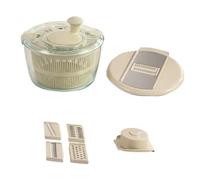 Eighosee High Temperature Vegetable Dehydrator Multi-Function Grater Fruit and Vegetable Drain Basket Kitchen Sink Milky White