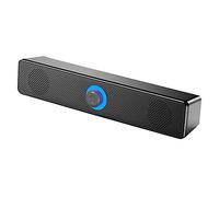 Eighosee Home Theater HIFI Portable Wired Speakers Stereo Sound Bar USB Subwoofer Work for Computer TV Phone