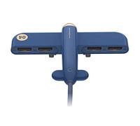 Eighosee Hub Airplane Type Expander 1 with 4 2.0 USB Splitter for Phones, U Disk, Mouse, Keyboard, USB Fan, Etc.