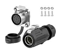 Eighosee Industrial Waterproof Connector IP68 Quick Plugging Circular Connector Anti-Interference Shell Connector Easy to Use (9 Pin)