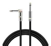 Eighosee Instrument Guitar Cable - Elbow 1/4 Inch (6.35mm) Male to Male for Electric Guitar Electronic Keyboard (3 Meter)