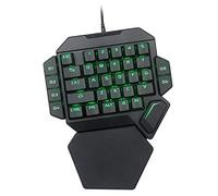 Eighosee K50 Wired USB Mechanical One-Handed Gaming Keyboard/RGB Luminous Gaming Mechanical Keyboard/Green Shaft