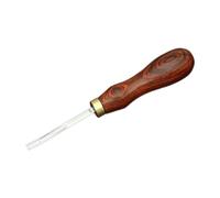 Eighosee Leather Edge Bevelers Leather Craft Thinned Tool,DIY Skiving Beveling Cutting Tools with Wood Handle Trimmer Red No.4 Easy to Use