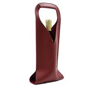 Eighosee Leather Wine Bag Wine Bottle Holder Champagne Hand Bag Gift Bag for Christmas Wedding Travel Birthday A
