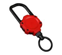 Eighosee Magnetic Carabiner Keychain Outdoor Camping Climbing Snap Clip Lock Buckle Hook Retention Rope Red