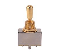 Eighosee Metal Electric Guitar 3 Box Toggle Switch For With Metal Tip (Gold)
