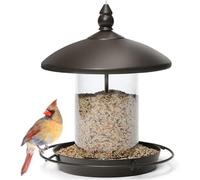 Eighosee Metal Roof Bird Feeder - Chew Proof for Outdoor Hanging Wild Bird Seeds