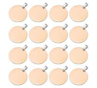 Eighosee Metal Stamping Blanks Stainless Steel Blanks Stamping Name Tags Keychain Making Rose Gold