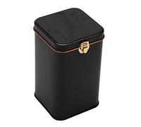 Eighosee Metal Tea Cans High- Tinplate Coffee Storage Box Tin Can Black