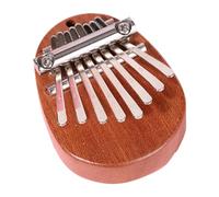 Eighosee Mini Kalimba 8 Key Exquisite Finger Thumb Piano,Gift for Beginners Music Lovers Players,Cute Pendant Ellipse Easy Install Easy to Use