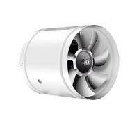 Eighosee Mini Metal Pipe Exhaust Fan Ventilator, Wall-Mounted Duct Fan for Efficient Bathroom Ventilation A