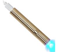 Eighosee Mini UV LED Nail Dryers 3W Portable Quick Nail Drying Lamp USB Rechargeable Mini Flashlight Pen, Easy Install Easy to Use Gold