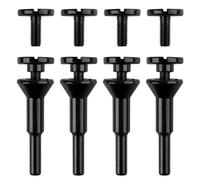 Eighosee Mounting Mandrel 3/8In & 1/4In Arbor Hole, Drill Bits Tool Mandrel Bit for Die Grinder Accessories (4 Pack)