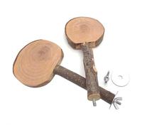 Eighosee Natural Tree Wood Pet Parrot Raw Wood Fork Tree Branch Stand Rack Squirrel Bird Hamster Branch Perches Chew Bite Toys