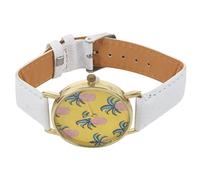 Eighosee Newest Leather Band Analog Quartz Watch Pineapple Pattern Wrist Watch Cute White
