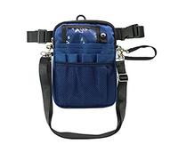 Eighosee Nurse Fanny Pack Nursing Belt Organizer Nurse Scissors Care Kit Tool Case Storage Shoulder Chest Bag Blue