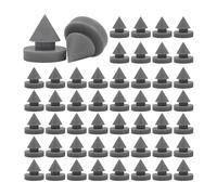 Eighosee Pack of 100 Rubber Door Hinge Silencers, 1/2 Inch Heavy Duty Anti Collision for Quieter Doors