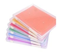 Eighosee Plastic File Storage Box, 6 Pack A4 Paper Storage Boxes with Two Types of Labels for 8.5 X 11 Inch Letter Paper