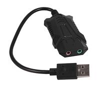 Eighosee Portable USB Sound Card External USB to Earphone Microphone Interface Sound Card for //Linux