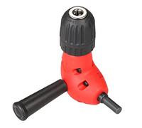 Eighosee Professional Bend Extension Right Drill Attachment High Chuck Drill Adapter + max.3/8 inch Chuck 9.5mm