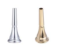 Eighosee Professional Gold Plated French Horn Mouthpiece Metal Copper Alloy French Horn Musical Instruments