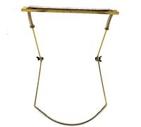 Eighosee Professional Harmonica Neck Holder Adjustable Suitable 24 Hole Mount Stand Gold