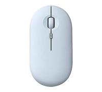 Eighosee Rechargeable Wireless Mouse 1600DPI USB Optical Wireless Computer Mouse 2.4G Receiver Cute Slim Mouse for Laptop Blue