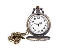 Eighosee Retro Bronze Quartz Pocket Watch for Men
