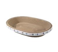 Eighosee Round Cat Scratcher Bed - Corrugated Cardboard Nest for Grinding Claws & Relaxation, Essential Cat Accessories S