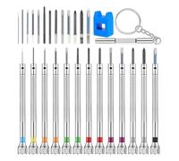 Eighosee Screwdriver Set 0.6-2.0mm Metric Flat Head Screwdriver for Watch Eyeglasses Jewelry Work Electronics Repair