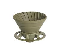 Eighosee Silicone Foldable Coffee Dripper Reusable with Holder Coffee Filter Cup Space-Saving Foldable Coffee Funnel Outdoor,B